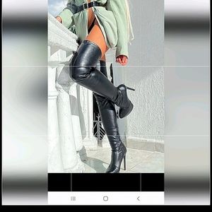 Thigh High Boots 10 Wide Calf Boots